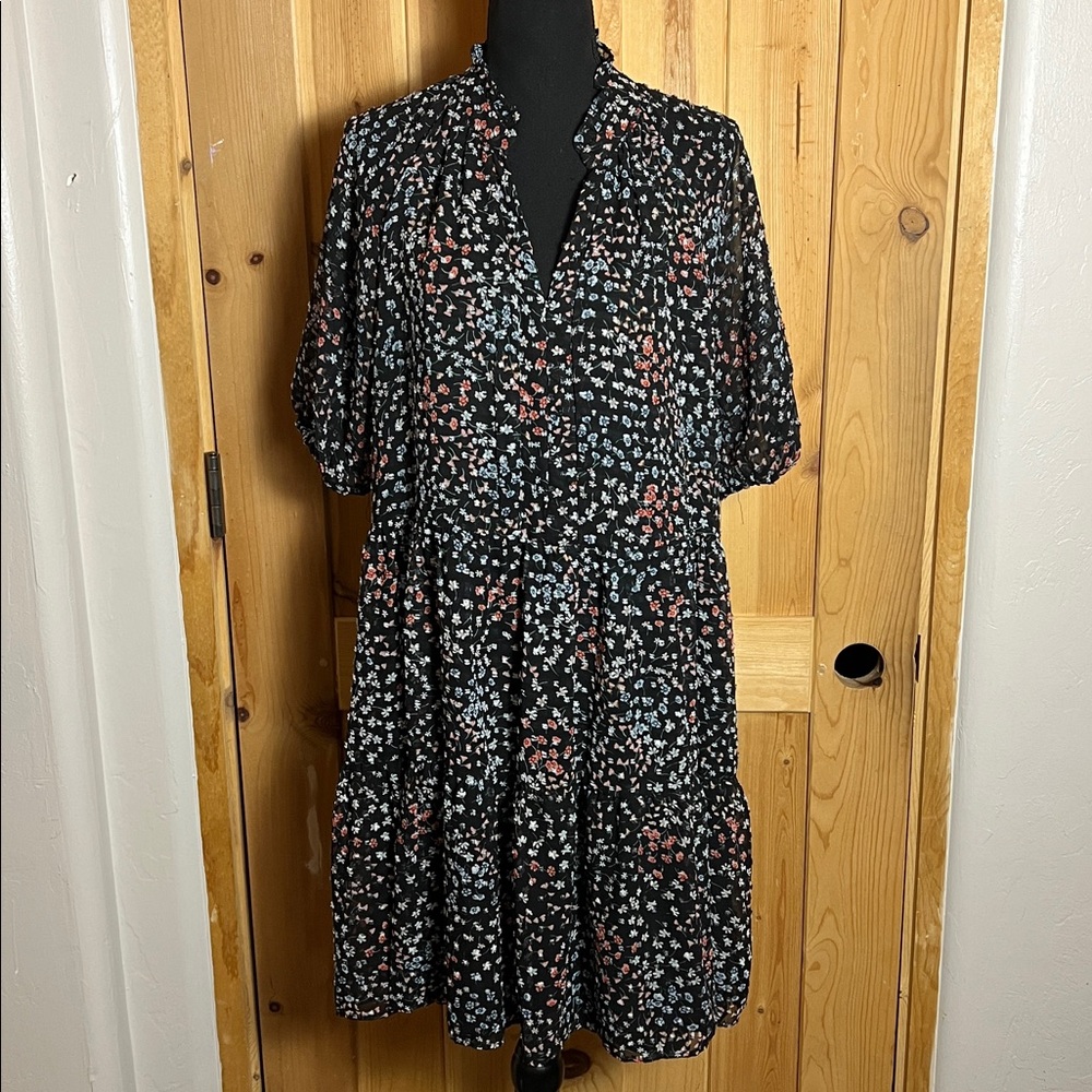 NWOT CeCe Clip-Dot Baby Doll Dress - Picture 2 of 9